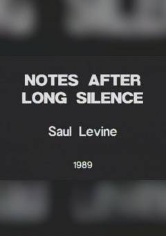 Notes After Long Silence - fandor